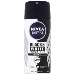 Nivea Antiperspirant v spreji pre mužov Invisible For Black & White (antiperspirant) 100 ml