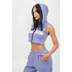 NEBBIA Crop sleeveless sweatshirt MUSCLE MOMMY