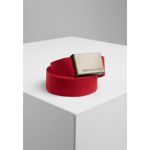 Canvas belts red