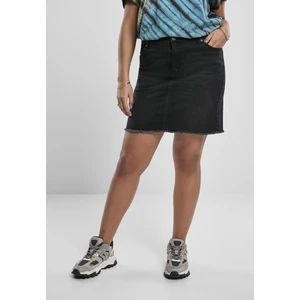 Ladies Denim Skirt Real Black Washed