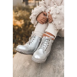 Powder Silver Warm Children's Trapers Boots Dexter