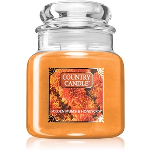 Country Candle Golden Mums & Honey Crisp vonná svíčka 453 g