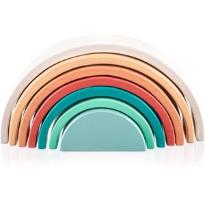 Zopa Wooden Rainbow skladacia dúha z dreva Sunset 1 ks