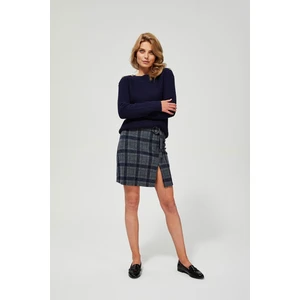 Plaid knitted skirt