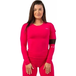 Nebbia Long Sleeve Smart Pocket Sporty Top Pink L