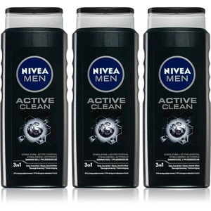 Nivea Men Active Clean sprchový gél pre mužov (výhodné balenie)