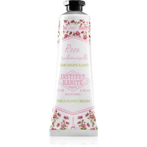 Institut Karité Paris Rose Mademoiselle Shea Hand Cream lehký krém na ruce s bambuckým máslem tube + box