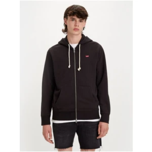 Levi's Černá pánská mikina Levi's® New Original Zip Up Meteorite - Pánské