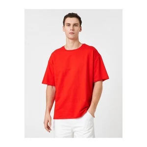 Koton Basic Oversize T-Shirt Crew Neck Half Sleeves