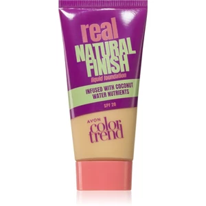 Avon ColorTrend Real Natural Finish lehký matující make-up SPF 20 odstín Nude 30 ml