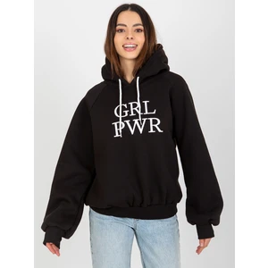 Debby Women's Raglan Sleeve Sweatshirt - black