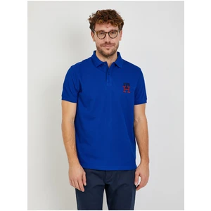 Tmavě modré pánské polo tričko Tommy Hilfiger - Pánské