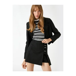 Koton Ring Detail Double Layer Mini Skirt