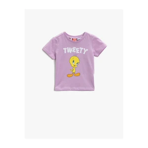 Koton T-Shirt - Purple - Regular fit
