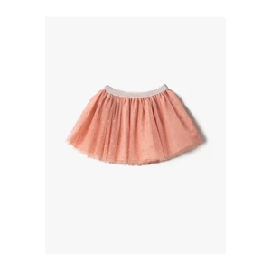 Koton Tutu Skirt Polka Dot Lined Elastic Waist