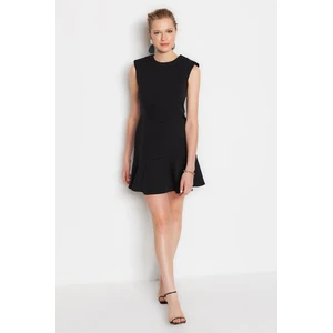 Trendyol Black Waist-Opening Mini Dress with Waistband