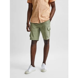 Selected Homme Marcos Light Green Shorts with Pockets - Men