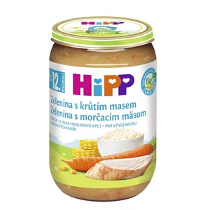 HIPP DĚTSKÉ MENU Zelenina s krůtím masem 220g