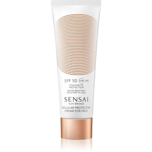 Sensai Silky Bronze Cellular Protective Cream protivráskový krém na opaľovanie SPF 50 50 ml