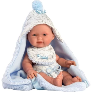Llorens 26307 New born chlapeček Realistická panenka Miminko s celovinylovým tělem 26 cm