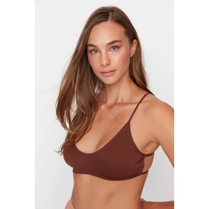 Trendyol Brown Back Detailed Seamless Br