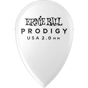 Ernie Ball 2.0mm White Teardrop Prodigy Picks 6-pack