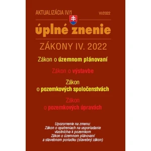 Aktualizácia IV/1 2022 – bývanie, stavebný zákon