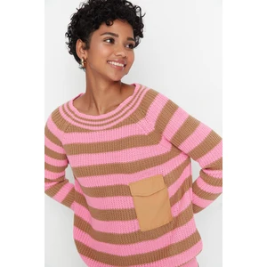 Trendyol Sweater - Pink - Regular fit