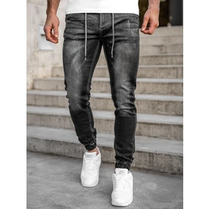 Blugi joggers negri Bolf 30051S0