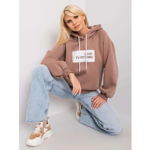 Light brown padded sweatshirt