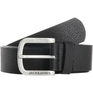 Jack&Jones Pánský opasek JACHARRY 12120697 Black 80 cm