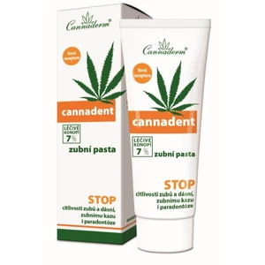 Cannaderm Cannadent Zásaditá zubní pasta bylinná zubní pasta s konopným olejem 75 g