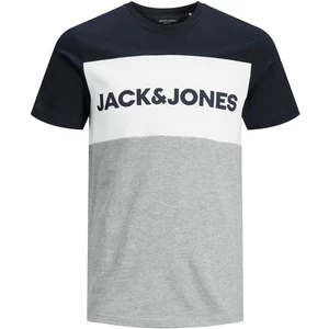 Jack&Jones Pánske tričko JJELOGO Regular Fit 12173968 Navy Blazer S