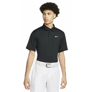 Nike Dri-Fit Tour Mens Solid Golf Polo Black/White M