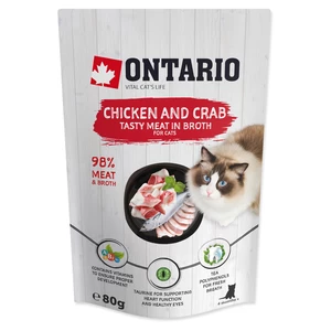 Kapsička Ontario Chicken and Crab in Broth 80g