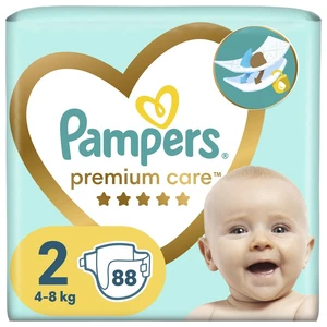 PAMPERS Pleny jednorázové Premium Care vel. 2 (88 ks) 4-8 kg