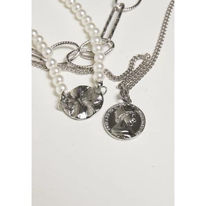 Silver Ocean Layering Necklace