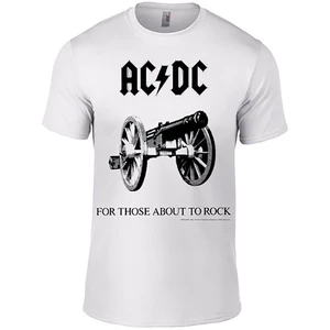 AC/DC Koszulka For Those About To Rock Biała XL