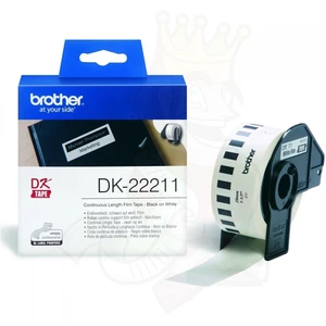 Brother DK22211 29 mm x 15.24 m fólie bílá permanentní univerzální etikety 1 ks