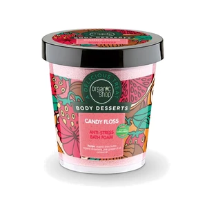 Organic Shop Body Desserts Candy Floss antistresová pena do kúpeľa 450 ml