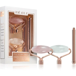 Zoë Ayla Luxurious Rose & Clear Quartz Roller masážní váleček (na obličej) + náhradní hlavice