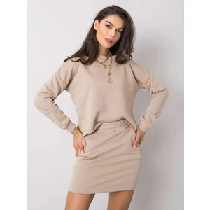 RUE PARIS Beige tracksuit set