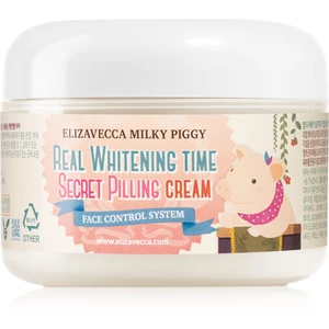 Elizavecca Milky Piggy Real Whitening Time Secret Pilling Cream hydratační zjemňující krém s peelingovým efektem 100 ml