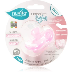 Nuvita Orthosoft Light cumlík 0m+ Pink 1 ks