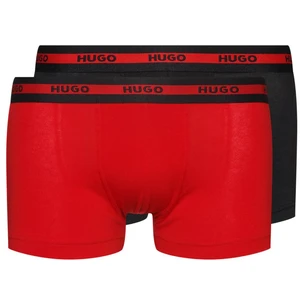 Boxerky HUGO (2- pack) pánske, červená farba