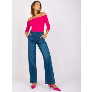 Blue flared high-waisted jeans from Jovite RUE PARIS