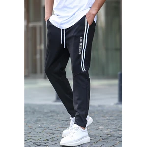 Madmext Black Printed Jogger Pants 5476