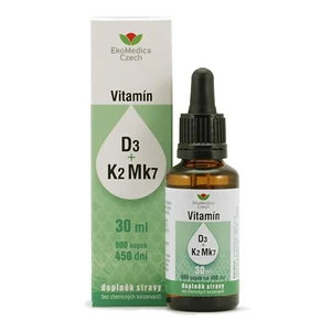 EkoMedica Czech Vitamíny D3 + K2 Mk7 v kapkách 30 ml