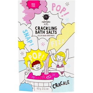 Nailmatic Kids barvicí sůl do koupele Pink 60 g