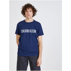Tmavě modré pánské tričko Calvin Klein - Pánské